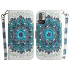For Xiaomi Redmi Note 10 5G / Poco M3 Pro 3D Colored Horizontal Flip Leather Phone Case(Peacock Wreath) - 1