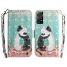 For Xiaomi Redmi Note 11 Pro 5G / 4G Foreign 3D Colored Horizontal Flip Leather Phone Case(Black White Cat) - 1