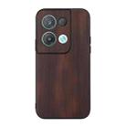 For OPPO Reno8 Pro 5G China Yellow Cow Texture PU Phone Case(Coffee) - 1