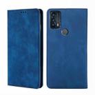 For TCL 20B-6159K Skin Feel Magnetic Horizontal Flip Leather Phone Case(Blue) - 1