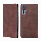 For TCL 30 5G / 30+ 5G Skin Feel Magnetic Horizontal Flip Leather Phone Case(Dark Brown) - 1
