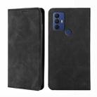 For TCL 30 SE / 306 / 305 / Aqous V6 / V6 Plus Skin Feel Magnetic Horizontal Flip Leather Phone Case(Black) - 1