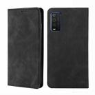 For TCL 205 Skin Feel Magnetic Horizontal Flip Leather Phone Case(Black) - 1