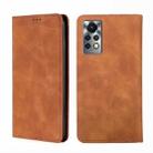 For Infinix Hot 11S-X6812 Skin Feel Magnetic Horizontal Flip Leather Phone Case(Light Brown) - 1