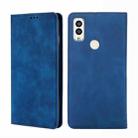 For Kyocera Android One S9-KC S304 / Digno Sanga Edition Skin Feel Magnetic Horizontal Flip Leather Phone Case(Blue) - 1