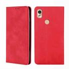 For Kyocera KY-51B Skin Feel Magnetic Horizontal Flip Leather Phone Case(Red) - 1