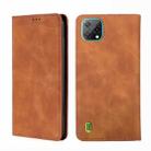 For Blackview A55 Skin Feel Magnetic Horizontal Flip Leather Phone Case(Light Brown) - 1