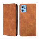 For UMIDIGI A13  / A13 Pro / A13S Skin Feel Magnetic Horizontal Flip Leather Phone Case(Light Brown) - 1