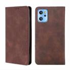 For UMIDIGI A13  / A13 Pro / A13S Skin Feel Magnetic Horizontal Flip Leather Phone Case(Dark Brown) - 1