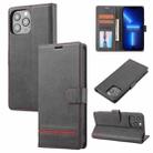 For iPhone 13 Pro Classic Wallet Flip Leather Phone Case (Black) - 1