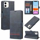 For iPhone 12 mini Classic Wallet Flip Leather Phone Case (Blue) - 1