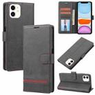 For iPhone 11 Classic Wallet Flip Leather Phone Case (Black) - 1