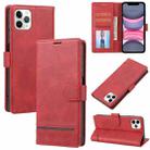 For iPhone 11 Pro Classic Wallet Flip Leather Phone Case (Red) - 1