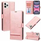 For iPhone 11 Pro Classic Wallet Flip Leather Phone Case (Pink) - 1