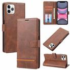 For iPhone 11 Pro Max Classic Wallet Flip Leather Phone Case (Brown) - 1