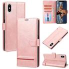 For iPhone X / XS Classic Wallet Flip Leather Phone Case(Pink) - 1