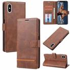 For iPhone XS Max Classic Wallet Flip Leather Phone Case(Brown) - 1