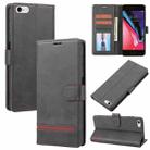 For iPhone SE 2022 / SE 2020 / 8 / 7 Classic Wallet Flip Leather Phone Case(Black) - 1