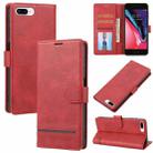 Classic Wallet Flip Leather Phone Case For iPhone 7 Plus / 8 Plus(Red) - 1