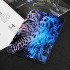 For Lenovo M10 Plus Painted TPU Tablet Case(Blue Leopard) - 1