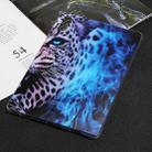 For Lenovo Pad Pro Painted TPU Tablet Case(Blue Leopard) - 1