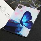 For Xiaomi Pad 5 / Pad 5 Pro Painted TPU Tablet Case(Blue Butterfly) - 1