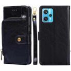 For OPPO Realme 9 Pro+/Realme 9 Pro Plus Zipper Bag Leather Phone Case(Black) - 1