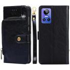 For OPPO Realme GT Neo 3 Zipper Bag Leather Phone Case(Black) - 1