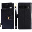 For Google Pixel 7 5G Zipper Bag Leather Phone Case(Black) - 1