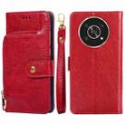 For Honor X30 Zipper Bag Leather Phone Case(Red) - 1