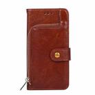 For Xiaomi 12 Lite Zipper Bag Leather Phone Case(Brown) - 2