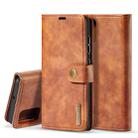 For Galaxy A51 DG.MING Crazy Horse Texture Flip Detachable Magnetic Leather Case with Holder & Card Slots & Wallet(Brown) - 1