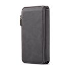 For Galaxy S20 CaseMe Crazy Horse Texture Detachable Multifunctional Horizontal Flip Leather Case, with Card Slot & Holder & Zipper Wallet & Photo Frame(Black) - 3