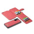For Galaxy S20 CaseMe Crazy Horse Texture Detachable Multifunctional Horizontal Flip Leather Case, with Card Slot & Holder & Zipper Wallet & Photo Frame(Red) - 5