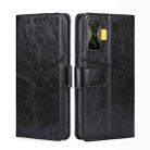 For Xiaomi Redmi K50 Gaming / Poco F4 GT Geometric Stitching Horizontal Flip Leather Phone Case(Black) - 1