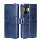 For Xiaomi Redmi K50 Gaming / Poco F4 GT Geometric Stitching Horizontal Flip Leather Phone Case(Blue) - 1