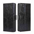 For Xiaomi Redmi Note 11 4G / Note 11S Geometric Stitching Horizontal Flip Leather Phone Case(Black) - 1