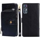 For TCL 30 5G/30 + 5G Zipper Bag Leather Phone Case(Black) - 1