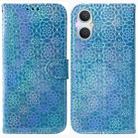 For OPPO A96 5G / Reno7 Z 5G Colorful Magnetic Buckle Leather Phone Case(Blue) - 1