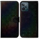 For OPPO Realme C31 Colorful Magnetic Buckle Leather Phone Case(Black) - 1