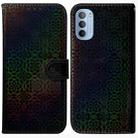 For Motorola Moto G31 / G41 Colorful Magnetic Buckle Leather Phone Case(Black) - 1