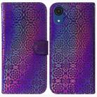 For Samsung Galaxy A03 Core Colorful Magnetic Buckle Leather Phone Case(Purple) - 1