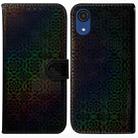 For Samsung Galaxy A03 Core Colorful Magnetic Buckle Leather Phone Case(Black) - 1