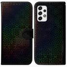 For Samsung Galaxy A33 5G Colorful Magnetic Buckle Leather Phone Case(Black) - 1