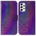For Samsung Galaxy A53 5G Colorful Magnetic Buckle Leather Phone Case(Purple) - 1