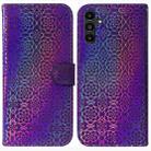 For Samsung Galaxy A13 5G Colorful Magnetic Buckle Leather Phone Case(Purple) - 1