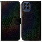 For Samsung Galaxy M53 5G Colorful Magnetic Buckle Leather Phone Case(Black) - 1