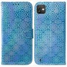 For Wiko Y82 Colorful Magnetic Buckle Leather Phone Case(Blue) - 1