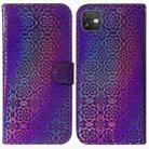 For Wiko Y82 Colorful Magnetic Buckle Leather Phone Case(Purple) - 1
