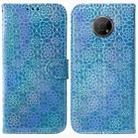 For Nokia G300 Colorful Magnetic Buckle Leather Phone Case(Blue) - 1